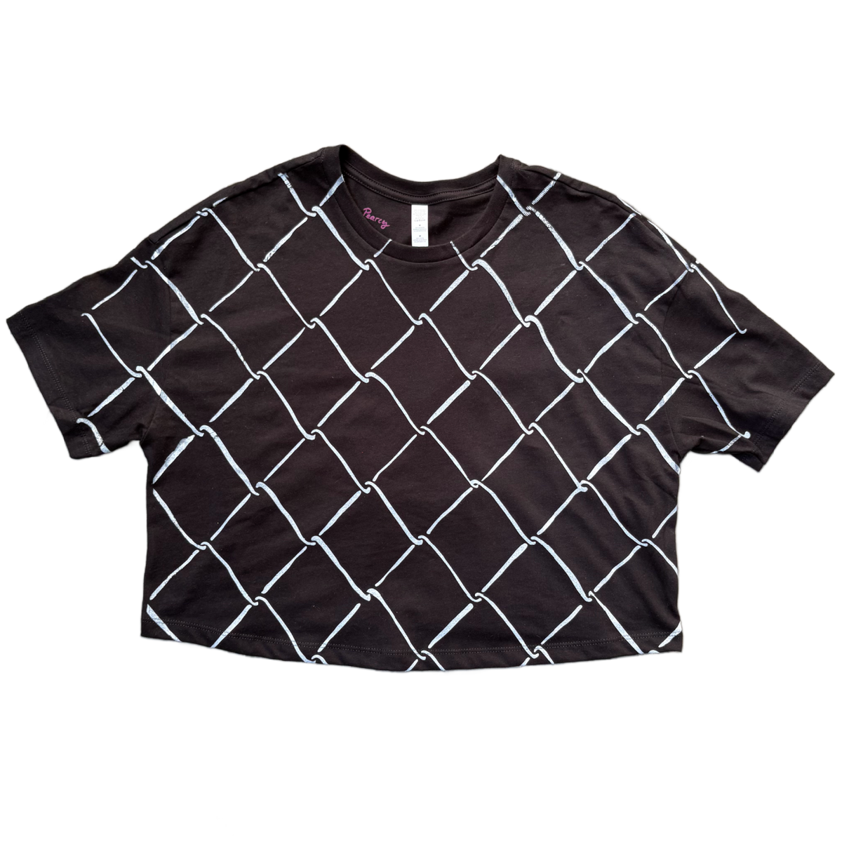 トップス ceekay Boxy Cropped Tee - 'Chainlink' – Rebecca Pearcy