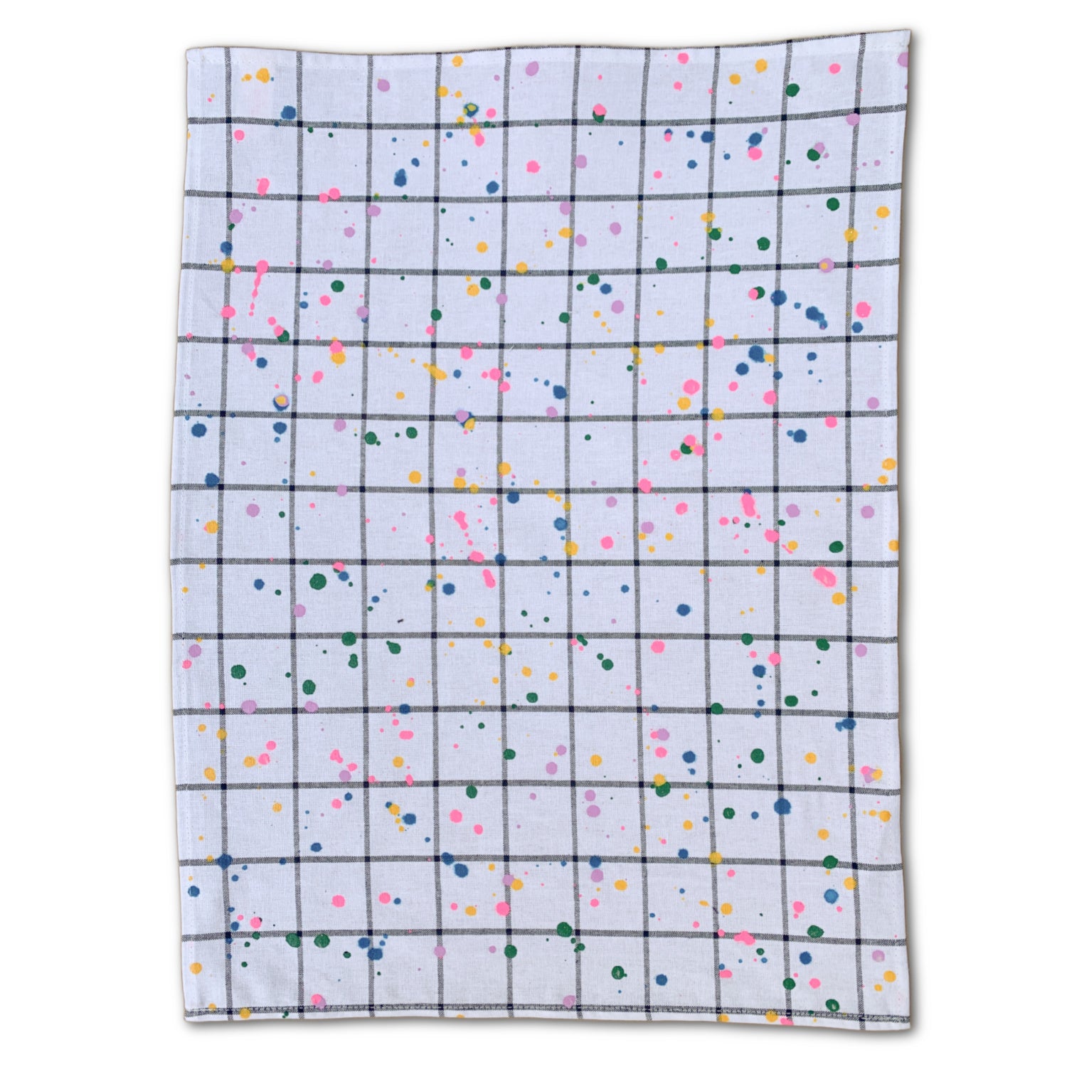 Tea Towel -  'Rainbow Sprinkle Grid'