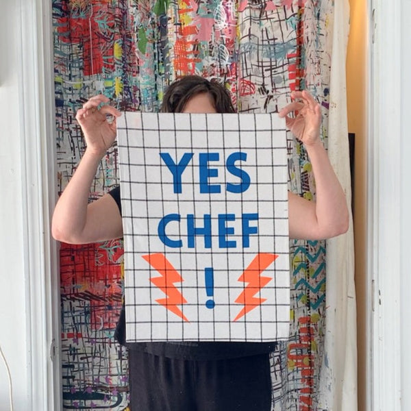 Tea Towel -  'Yes Chef!'