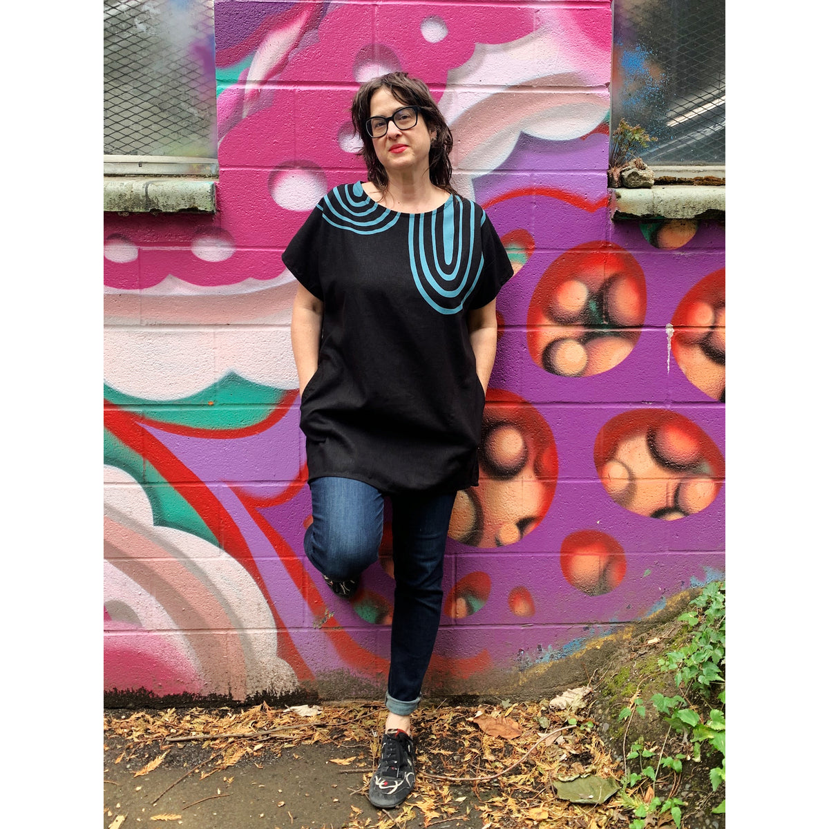 Ida Tunic - Give & Take on Black – Rebecca Pearcy