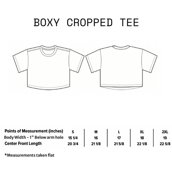 Boxy Cropped Tee - 'Rainbow Sprinkles'