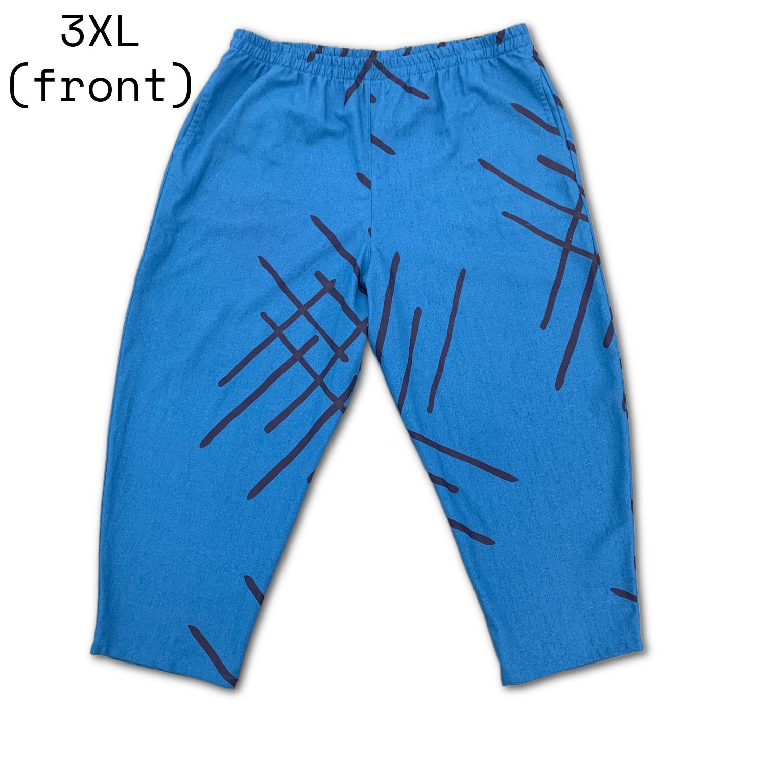 LAST ONES - 2XL + 3XL - Petra Pants - Blue Double Lines