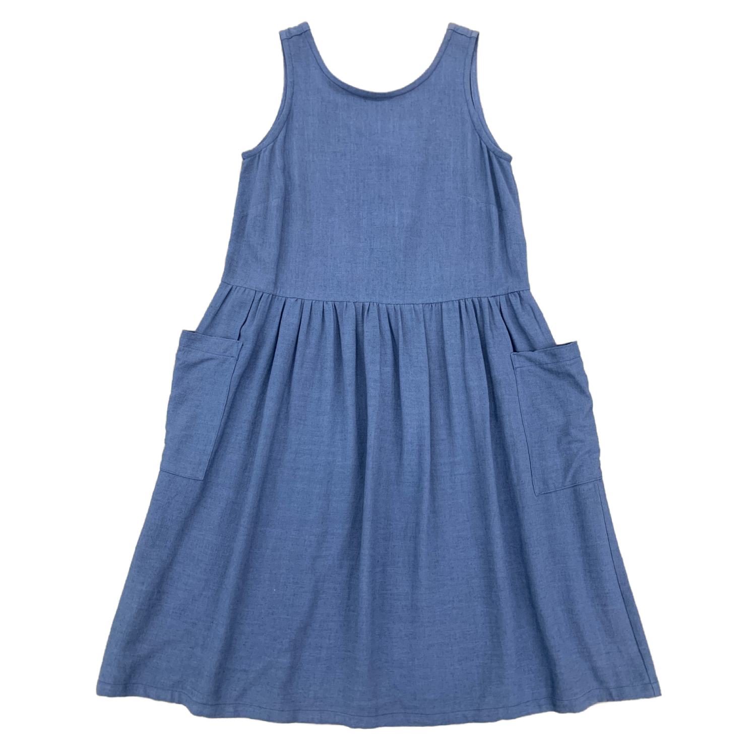 LAST ONE - MEDIUM - Ursa Sundress - 'Solid Blue'
