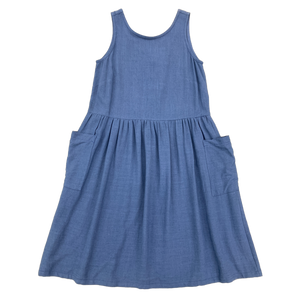 LAST ONE - MEDIUM - Ursa Sundress - 'Solid Blue'