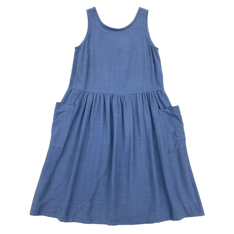 LAST ONE - MEDIUM - Ursa Sundress - 'Solid Blue'