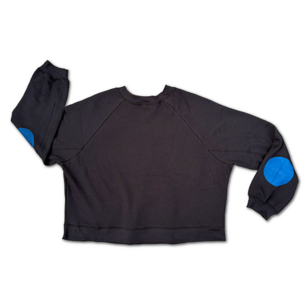 Cropped Fleece Sweatshirt - 'Big Dot'