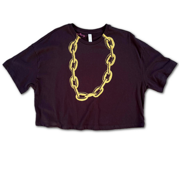 Boxy Cropped Tee - 'Bling'