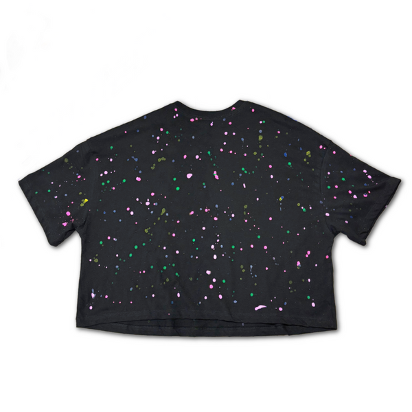 Boxy Cropped Tee - 'Rainbow Sprinkles'