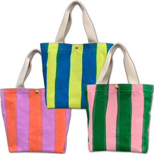 Mini Tote Bag - 'Can-Can Stripes'