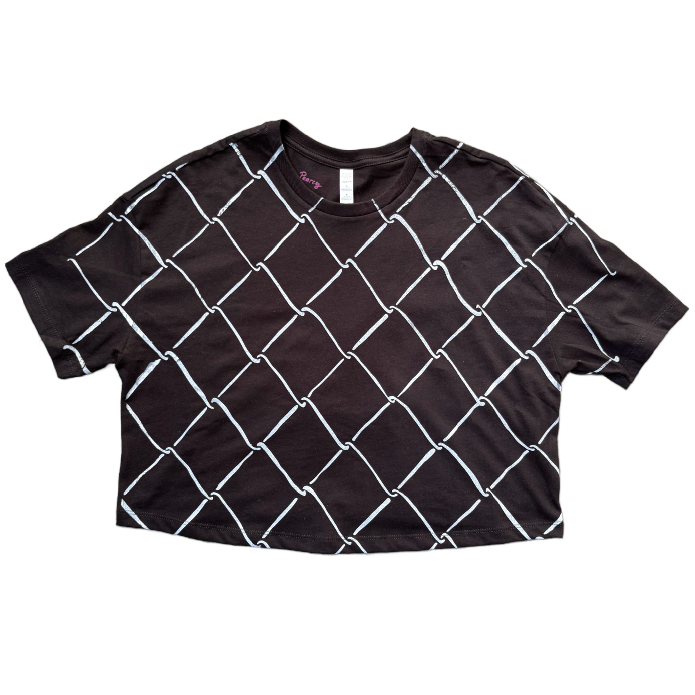 トップス ceekay Boxy Cropped Tee - 'Chainlink' – Rebecca Pearcy