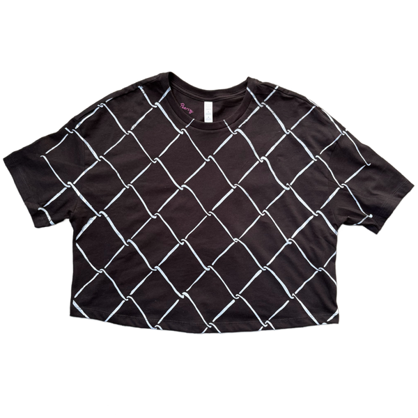 Boxy Cropped Tee - 'Chainlink'