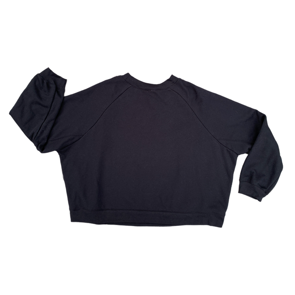 Cropped Fleece Sweatshirt - 'Brushstroke'