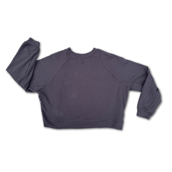 Cropped Fleece Sweatshirt - 'Brushstroke'