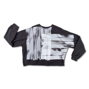 Cropped Fleece Sweatshirt - 'Brushstroke' – Rebecca Pearcy