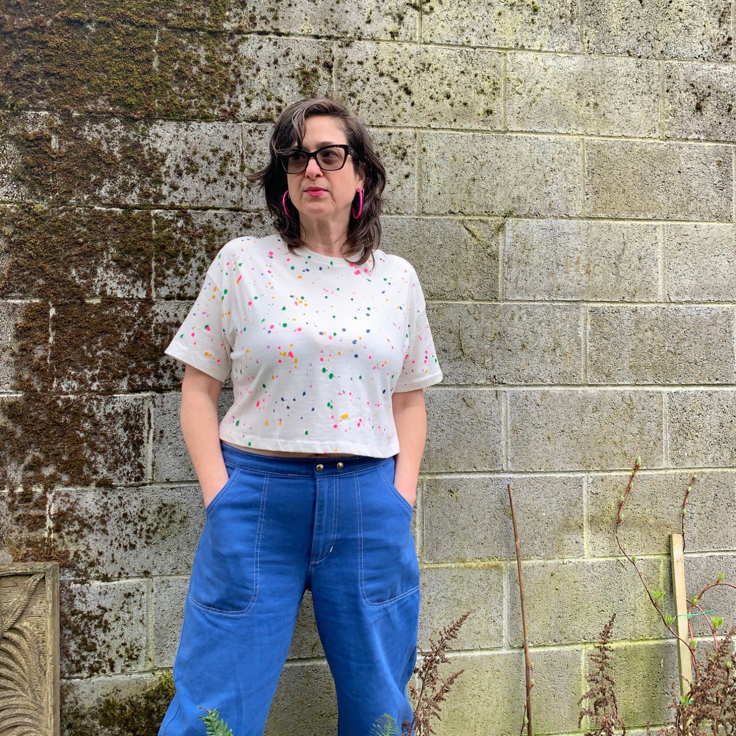 トップス ceekay Boxy Cropped Tee - 'Chainlink' – Rebecca Pearcy