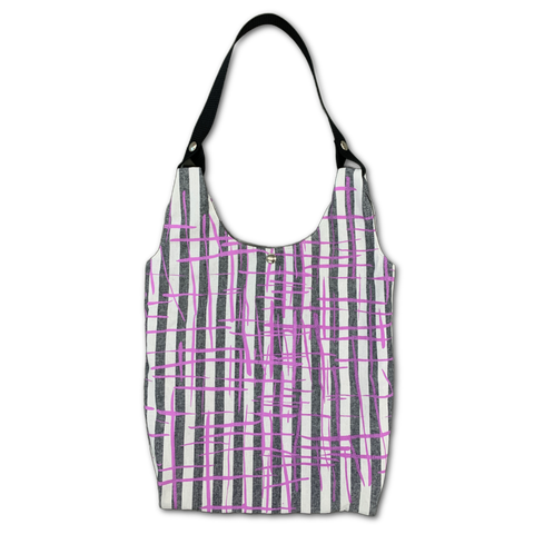Cyndi Shopper Tote - Mini - Stripes + Hatch