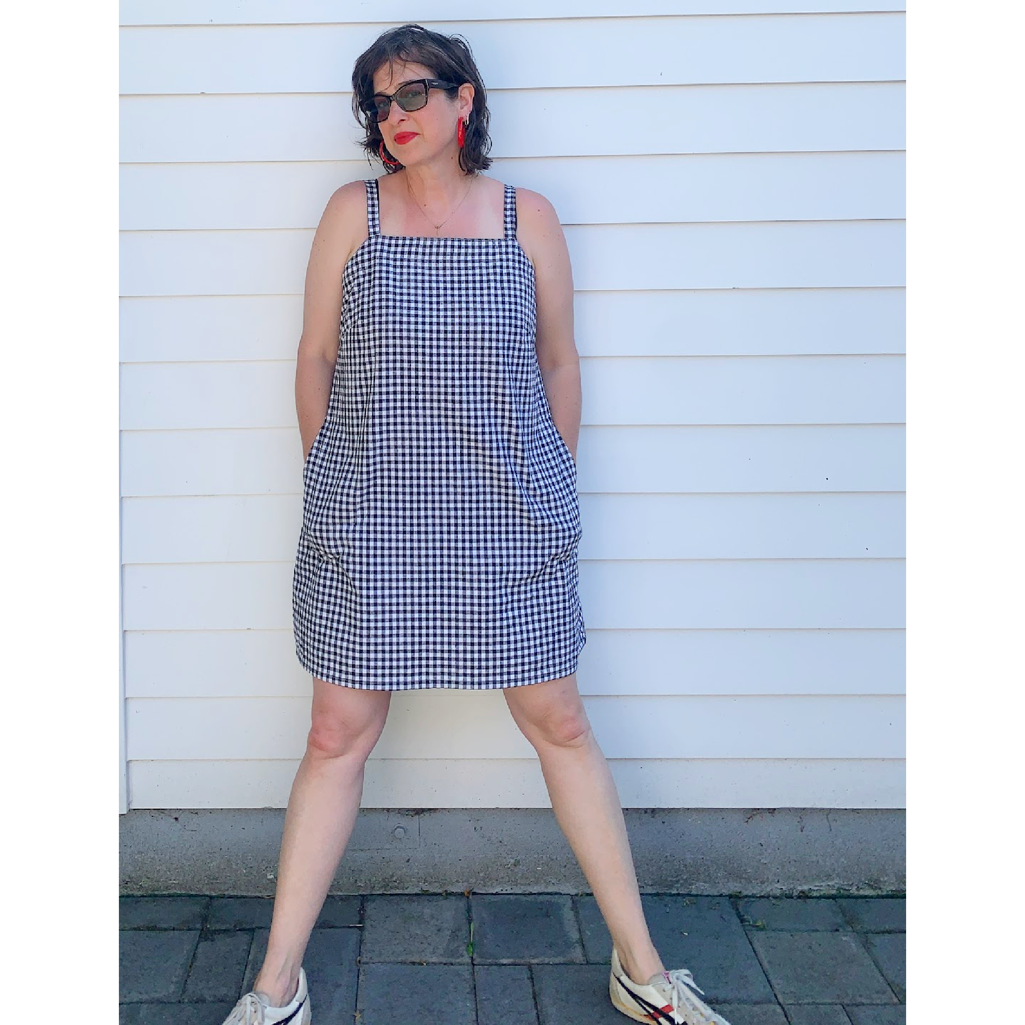 Diana Dress - Custom Gingham, Grid, and Stripes