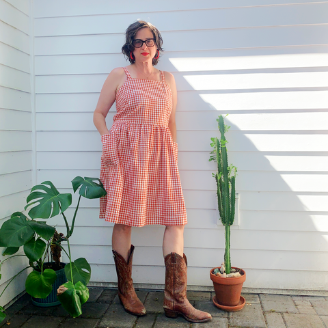 Dolly Sundress - Custom Gingham, Grid, and Stripes