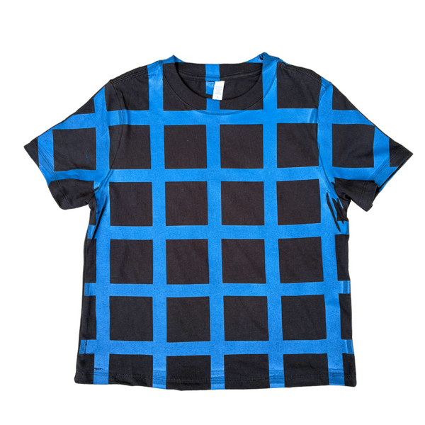 Heavyweight Tee - 'Sticky Grid' - OOAK
