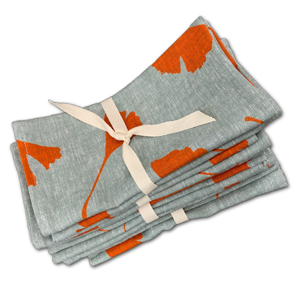 Cloth Napkins -  'Ginkgo'