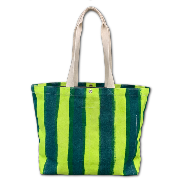 Vessel Tote Bag - Large - 'Painted Stripes'