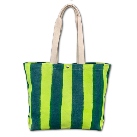 Vessel Tote Bag - Large - 'Painted Stripes'
