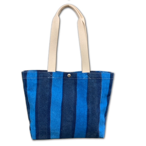 Vessel Tote Bag - Small - 'Painted Stripes'