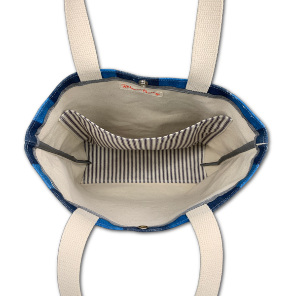 Vessel Tote Bag - Small - 'Painted Stripes'