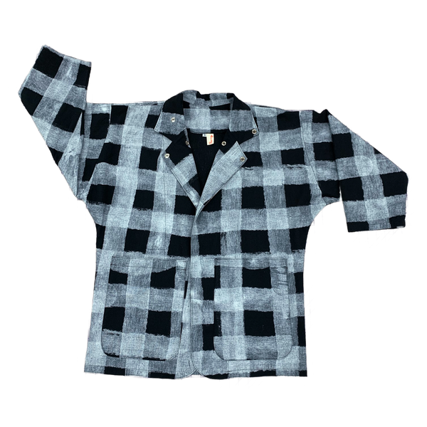 Patti Jacket - 'Check Check' Black/White