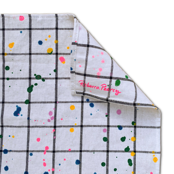 Cloth Napkins -  'Rainbow Sprinkle Grid'
