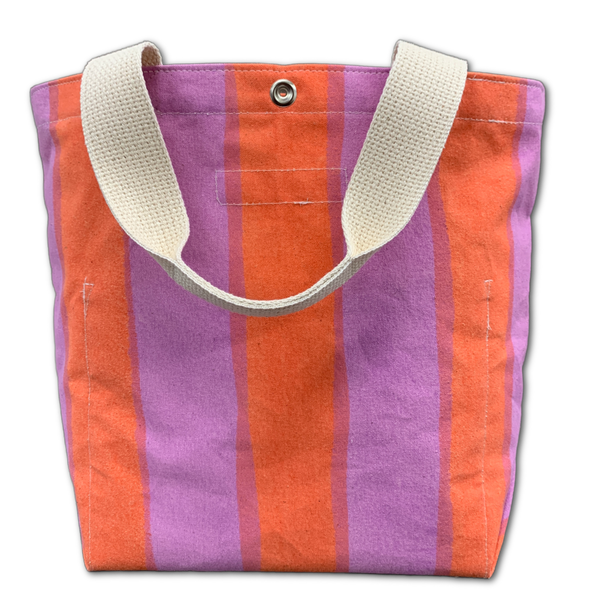 Mini Tote Bag - 'Can-Can Stripes'