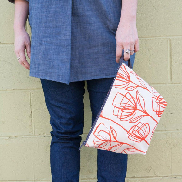 Loop Pouch - 'Petals & Dots'