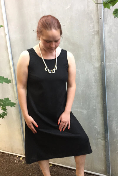 Tessa Tank Dress - Black + Ginkgo