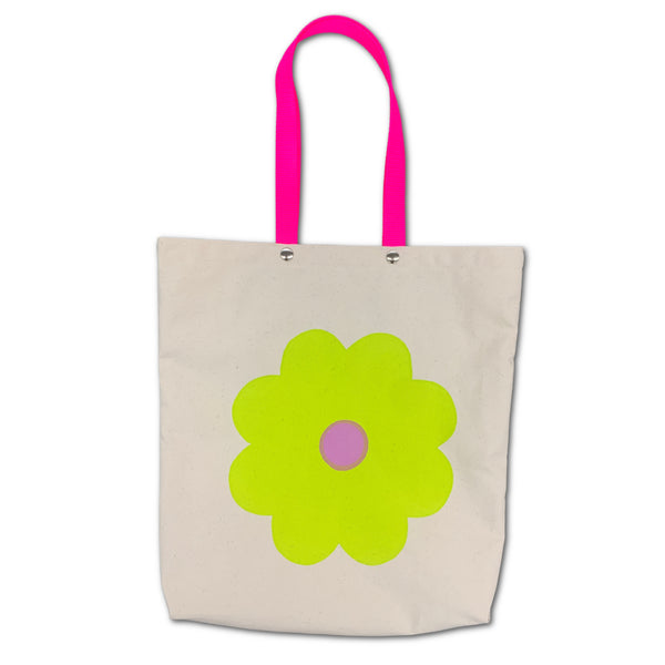 Pocket Tote Bag - 'Flower Pop'