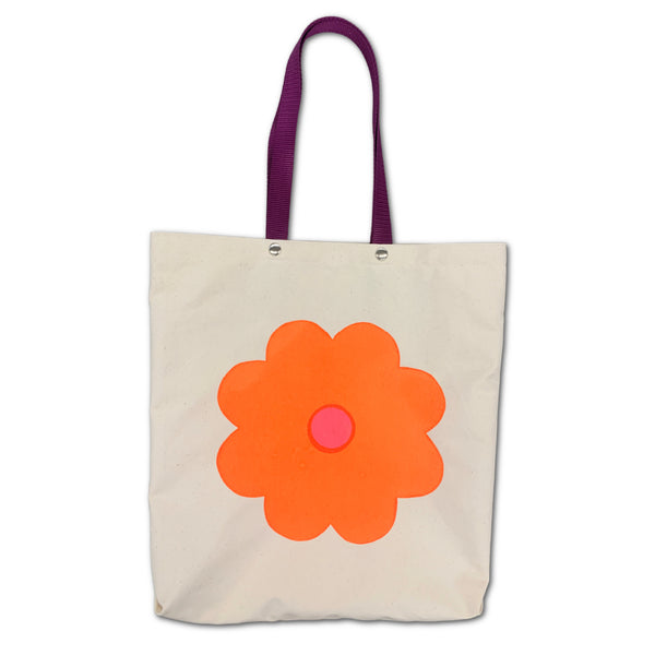 Pocket Tote Bag - 'Flower Pop'