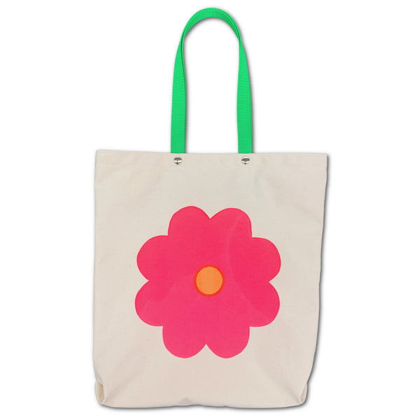 Pocket Tote Bag - 'Flower Pop'